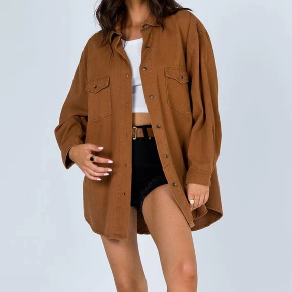 Princess Polly Tops - Princess Polly Brown Neve Top